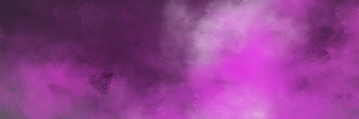 decorative vintage abstract painted background with antique fuchsia, very dark magenta and orchid colors and space for text or image. can be used as horizontal background texture