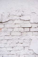 old white brick wall background