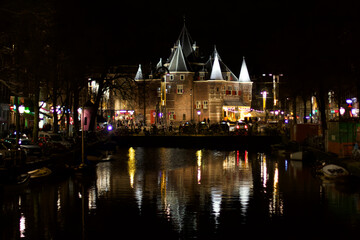 Fototapeta na wymiar Amsterdam day and night