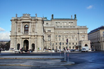 Obraz premium The Burgtheater is the Austrian National Theatre in Vienna and one of the most important German language theatres in the world Austria