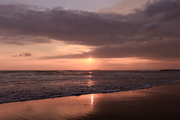 Naklejka na ściany i meble sunset at the beach, Bali, Indonesia