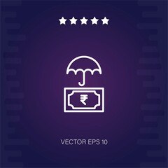 rupees vector icon modern illustration