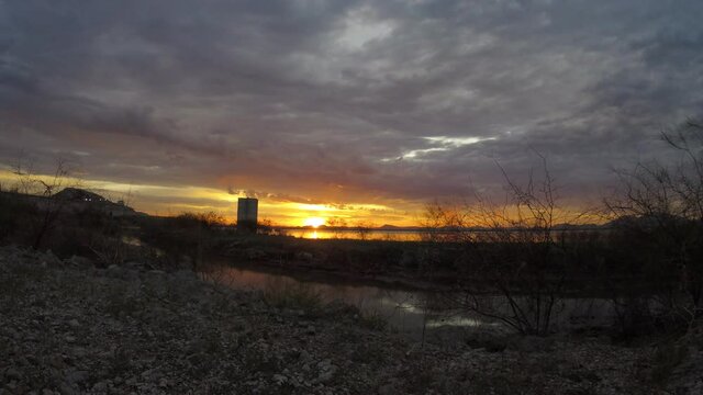 timelapse presa hermosillo amanecer 
