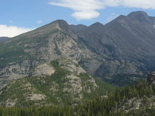 mountain ridge in summer