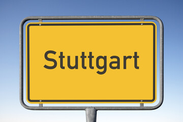 Ortstafel Stuttgart (Symbolbild)