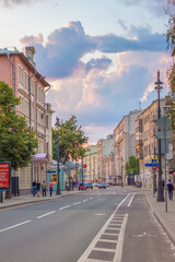The historic center of Moscow, Bolshaya Ordynka street in the summer, cityscape