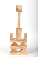 Children's structures made of toys