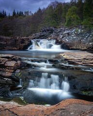 Black Water Falls, Highland Region, Scotland.