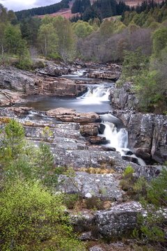 Black Water Falls, Highland Region, Scotland.