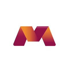 M logo vector illustration. isolated on a white background.