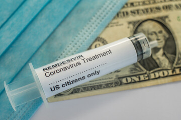 Fototapeta premium US buy remdesivir to their own citizens