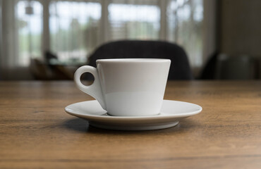 Cup of coffee
A simple shot of a white cup of double espresso