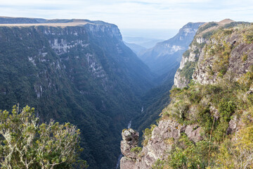 Fototapeta na wymiar Huge canyon at Brazil