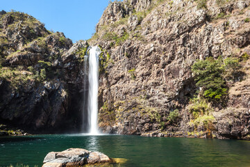 Fototapeta na wymiar Fundao Waterfall - Serra da Canastra National Park - Minas Gerais - Brazil