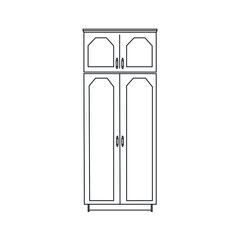 Furniture interior line icon vector illustration.