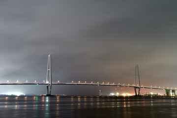 名港中央大橋の夜景