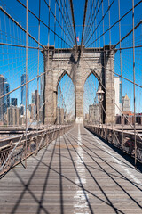 Nobody on the Brooklyn Bridge, New York City