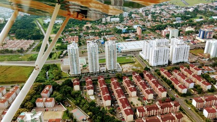 aeral view from the city