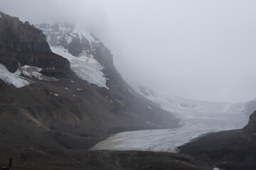 カナダのカナディアンロッキー、バンフ国立公園. ジャスパー国立公園　夏のコロンビア大氷原