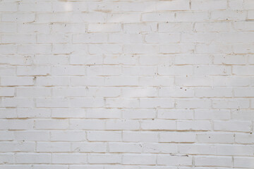 White brick wall texture background