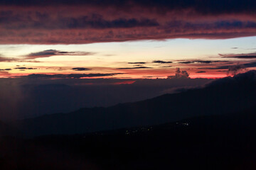 Obraz premium Jawa, Insel, Indonesia,, vulcano. sawa, rise