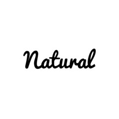 Naklejka premium ''Natural'' sign vector