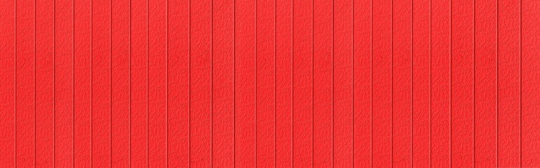 Fototapeta premium Panorama of Red Corrugated metal background and texture surface or galvanize steel