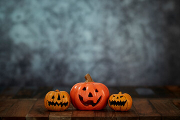 Halloween pumpkin head jack lantern