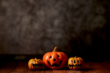 Halloween pumpkin head jack lantern