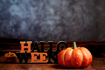 Halloween pumpkin head jack lantern