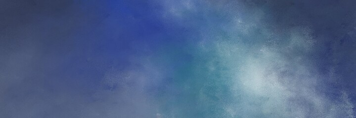 stunning abstract painting background graphic with teal blue, dark slate blue and pastel blue colors and space for text or image. can be used as horizontal background texture