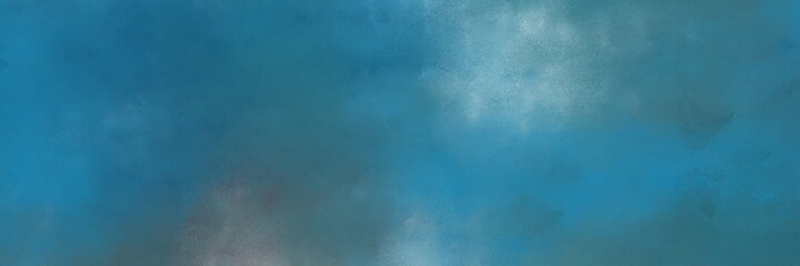 stunning vintage abstract painted background with teal blue, dark gray and cadet blue colors and space for text or image. can be used as horizontal background texture
