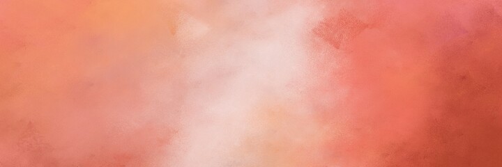 decorative vintage abstract painted background with dark salmon, baby pink and sienna colors and space for text or image. can be used as horizontal background texture