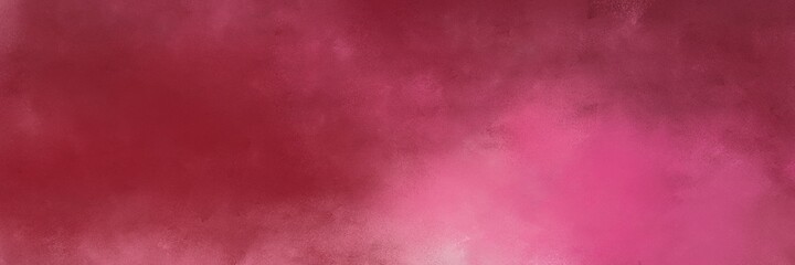 decorative dark moderate pink, pale violet red and mulberry  colored vintage abstract painted background with space for text or image. can be used as horizontal header or banner orientation