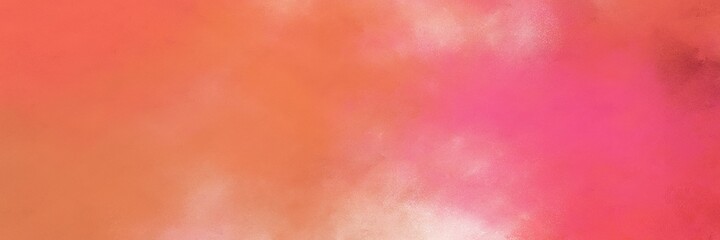 decorative pastel red, light coral and baby pink colored vintage abstract painted background with space for text or image. can be used as horizontal background texture