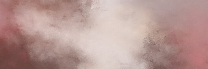 awesome abstract painting background graphic with rosy brown, pastel gray and old mauve colors and space for text or image. can be used as header or banner