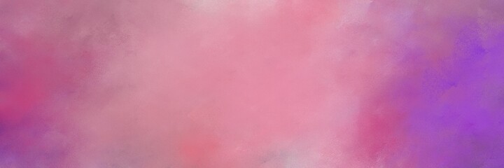 awesome pale violet red and moderate violet color background with space for text or image. vintage texture, distressed old textured painted design. can be used as horizontal background texture