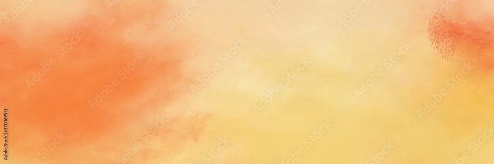 Poster amazing abstract painting background texture with burly wood, khaki and coral colors and space for text or image. can be used as horizontal background graphic