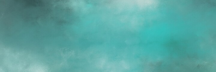 awesome abstract painting background graphic with cadet blue, pastel blue and dark slate gray colors and space for text or image. can be used as horizontal background graphic