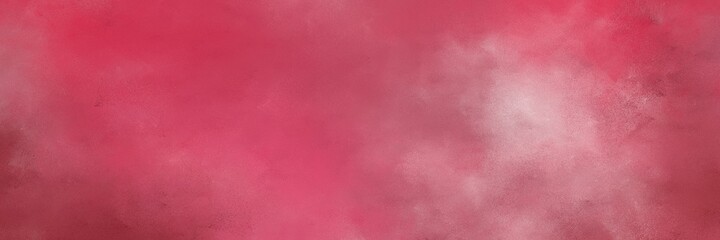 amazing vintage abstract painted background with moderate red, pastel magenta and pale violet red colors and space for text or image. can be used as horizontal header or banner orientation