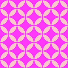Interconnecting circle pattern seamless repeat background