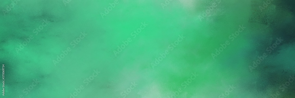 Poster beautiful abstract painting background texture with medium sea green, dark slate gray and sea green 