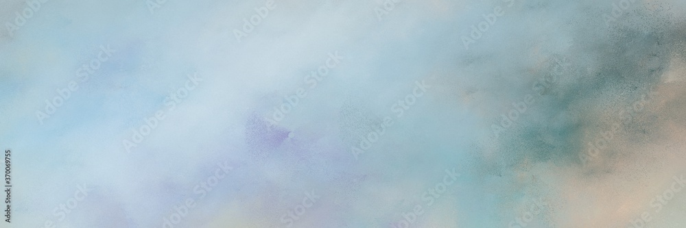 Aufkleber amazing abstract painting background graphic with pastel blue, dim gray and dark gray colors and space for text or image. can be used as horizontal background graphic