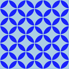 Fototapeta premium Interconnecting circle pattern seamless repeat background