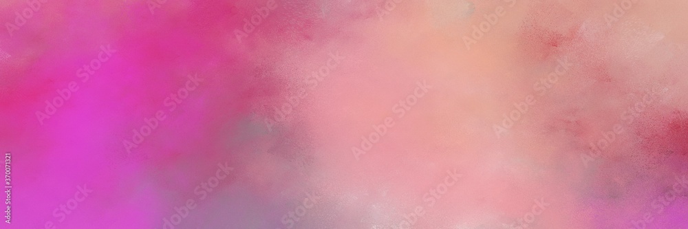 Poster beautiful abstract painting background texture with pale violet red, mulberry  and baby pink colors and space for text or image. can be used as horizontal header or banner orientation
