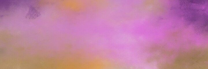 decorative rosy brown, peru and plum color background with space for text or image. vintage texture, distressed old textured painted design. can be used as horizontal background graphic