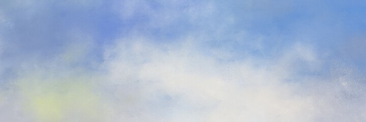 decorative abstract painting background texture with pastel blue, light pastel purple and light gray colors and space for text or image. can be used as horizontal header or banner orientation