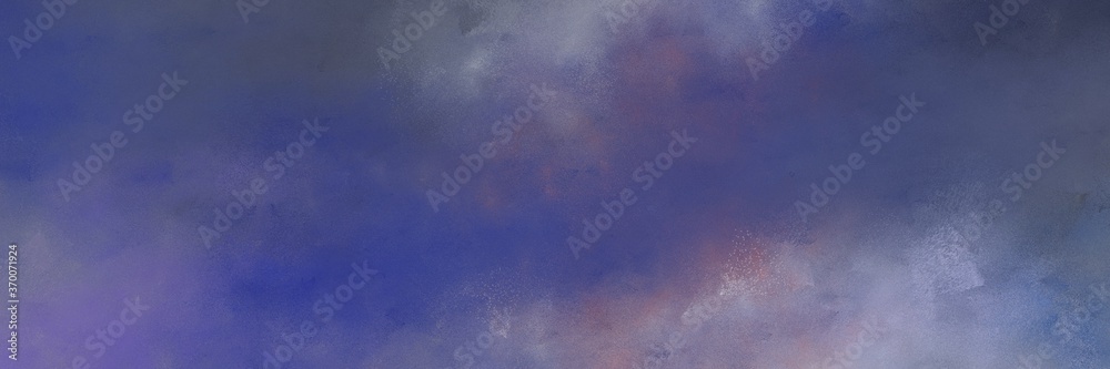 Poster beautiful abstract painting background graphic with dark slate blue and pastel purple colors and spa