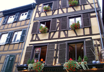 Fototapeta premium Strasbourg Home Flowered Windows