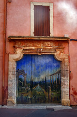 old wooden door